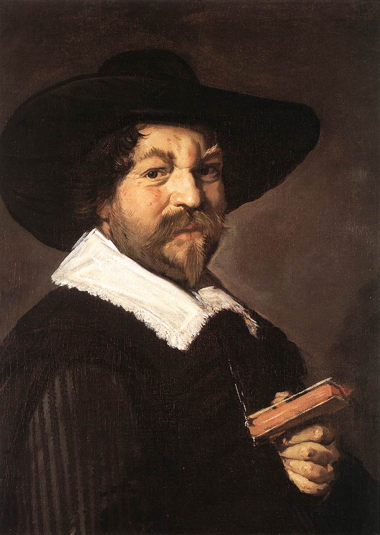 Portrait of a Man Holding a Book